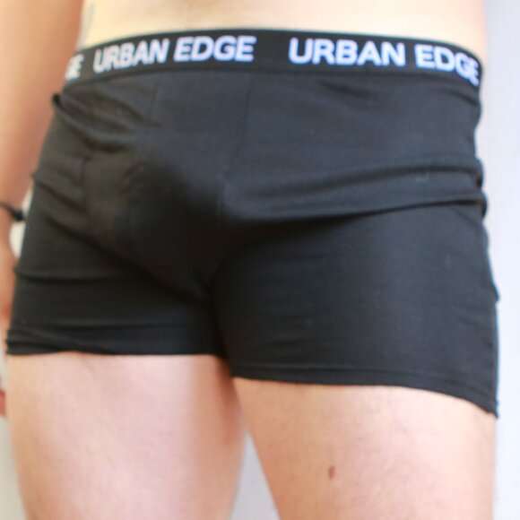 Urban Edge Black Cotton Polyester Boxer Brief Trunks 2XL - Picture 2 of 12